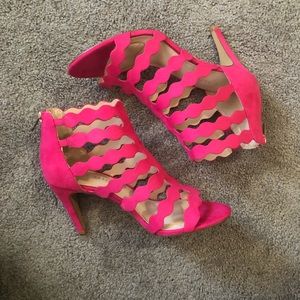 Kelly & Katie Hot Pink Pumps Heels Size 10
